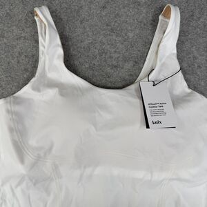 New Knix HiTouch Active Contour Tank Top Built in Bra XL White Athleteisure Yoga